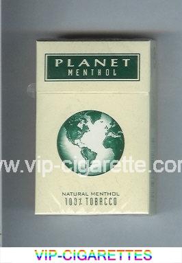 Planet Menthol cigarettes hard box