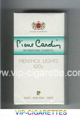 Pierre Cardin Menthol Lights 100s cigarettes hard box