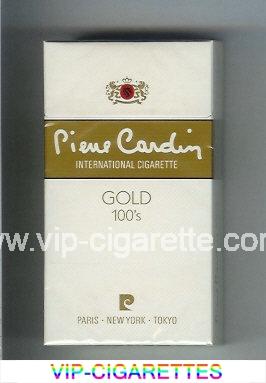Pierre Cardin Gold 100s cigarettes hard box