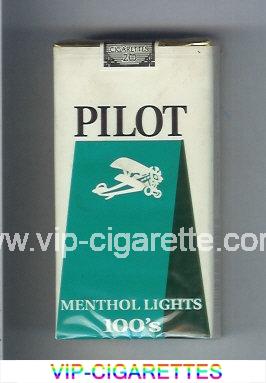 Pilot Menthol Lights 100s cigarettes soft box