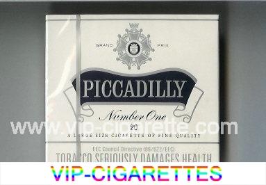 Piccadilly Number One Cigarettes wide flat hard box