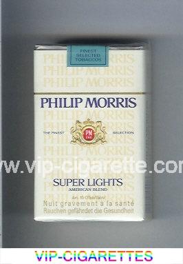 Philip Morris Super Lights American Blend cigarettes soft box