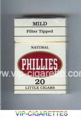 Phillies Little Cigars Mild Natural cigarettes hard box