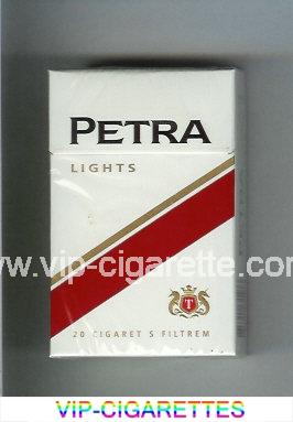 Petra Lights cigarettes hard box
