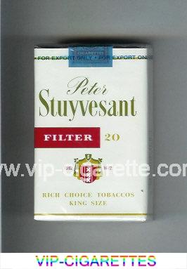 Peter Stuyvesant 1592 - 1672 Filter cigarettes soft box