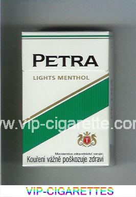 Petra Lights Menthol cigarettes hard box