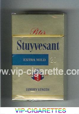 Peter Stuyvesant 1592 - 1672 Extra Mild 100s gold cigarettes hard box