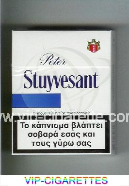 Peter Stuyvesant 25 white and blue cigarettes hard box