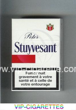 Peter Stuyvesant white and red cigarettes hard box