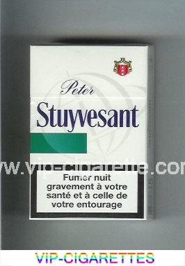 Peter Stuyvesant white and green cigarettes hard box