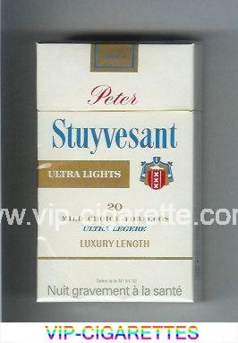 Peter Stuyvesant Ultra Lights 100s cigarettes hard box