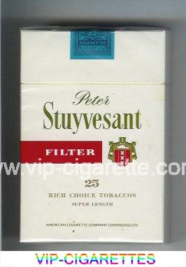 Peter Stuyvesant Filter 100s 25 cigarettes hard box