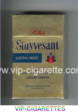 Peter Stuyvesant Extra Mild 100s gold cigarettes hard box