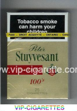 Peter Stuyvesant Filter 100s gold 25 cigarettes hard box