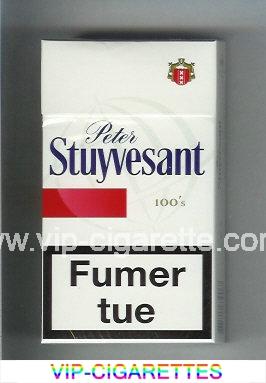 Peter Stuyvesant 100s white and red cigarettes hard box