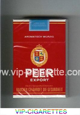 Peer Export Aromatisch Wurzig red cigarettes hard box
