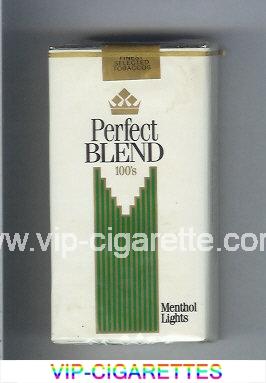 Perfect Blend 100s Menthol Lights cigarettes soft box