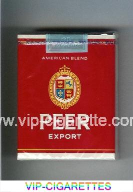 Peer Export American Blend 25 red cigarettes soft box