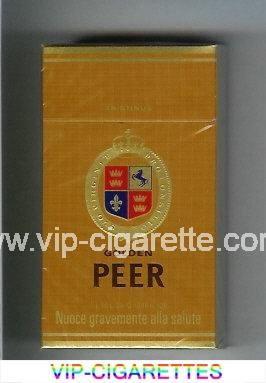 Peer Golden 100s brown cigarettes hard box