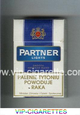 Partner Lights Smooth American Blend cigarettes hard box