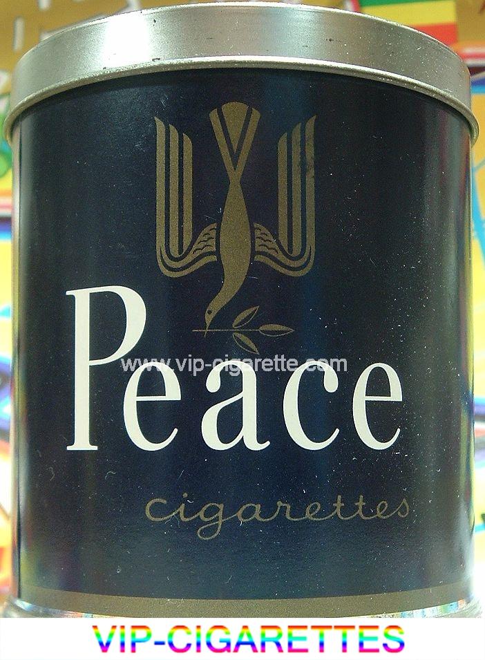 Peace blue 50 cigarettes can box