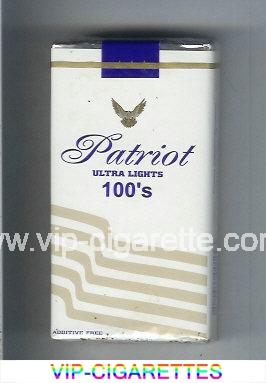 Patriot Ultra Lights 100s cigarettes soft box