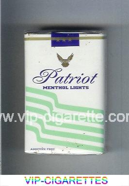 Patriot Menthol Lights cigarettes soft box