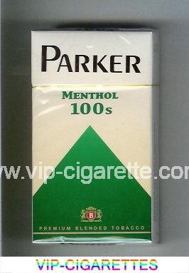 Parker Menthol 100s cigarettes hard box