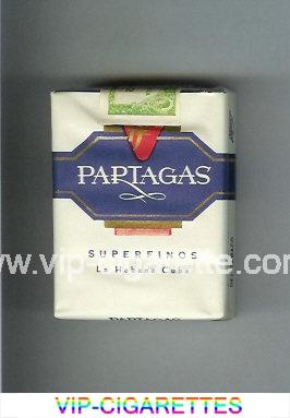 Partagas Superfinos white and blue cigarettes soft box