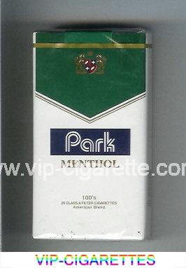 Park Menthol 100s cigarettes soft box