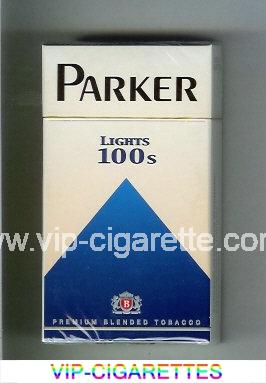Parker Lights 100s cigarettes hard box