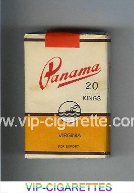 Panama Virginia Kings cigarettes white and yellow soft box