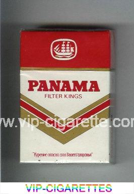 Panama Filter Kings white and red cigarettes hard box