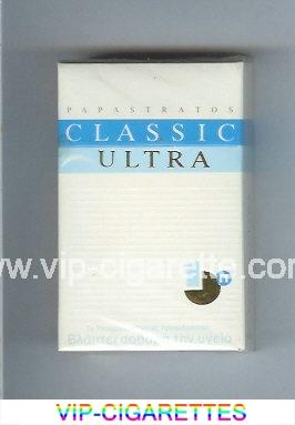 Papastratos Classic Ultra cigarettes hard box