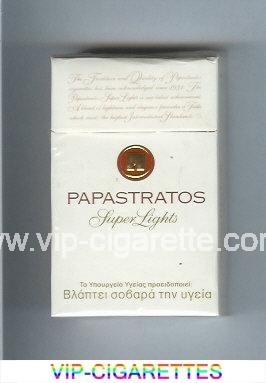 Papastratos Super Lights cigarettes hard box