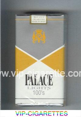 Palace Lights 100s silver and yellow and white cigarettes soft box