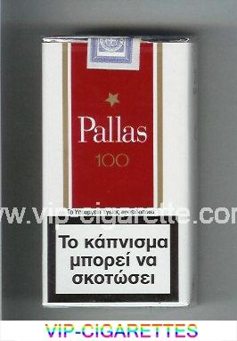 Pallas 100s white and red cigarettes soft box