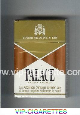 Palace Ultra Lights Lower Nicotine and Tar cigarettes hard box