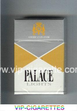 Palace Lights silver and yellow and white cigarettes hard box