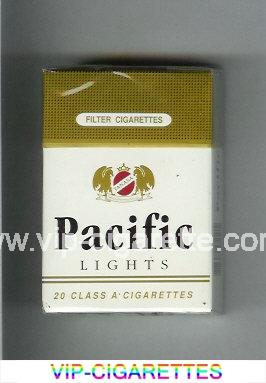 Pacific Lights white and gold cigarettes hard box