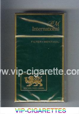 PM International Filter Menthol 100s cigarettes hard box