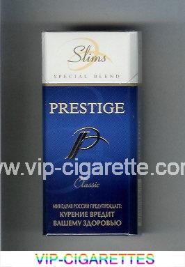 P Prestige Classic 100s Slims Special Blend cigarettes hard box