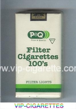 PandQ Filter Cigarettes Filter Lights 100s Cigarettes soft box