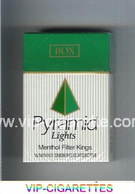 Pyramid Lights Menthol Filter Kings cigarettes hard box