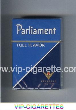 Parliament Full Flavor blue and dark blue cigarettes hard box
