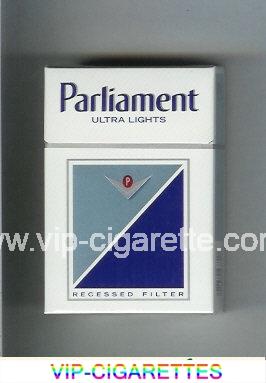 Parliament Ultra Lights cigarettes hard box