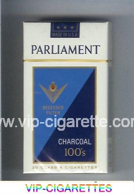 Parliament Charcoal 100s cigarettes hard box