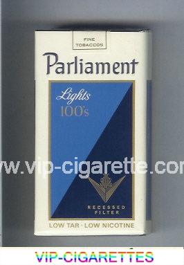 Parliament Lights 100s Recessed Filter cigarettes soft box