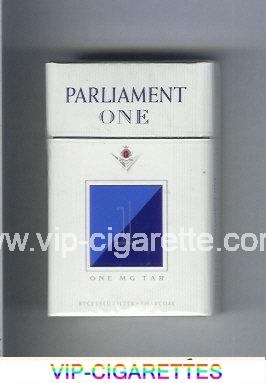 Parliament One 1 One Mg Tar cigarettes hard box