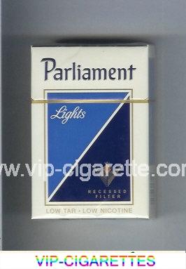 Parliament Lights Recessed Filter cigarettes hard box